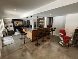 Pool • Fireplace • Bar • Gym • Near Track