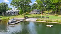 Lake Front • Private Beach • Deck & Dock • Golf